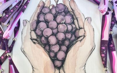 Amar el arte y su  taller de pintura con vino en “Rueda”  celebrado en Totana